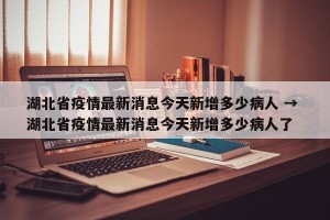 湖北省疫情最新消息今天新增多少病人 → 湖北省疫情最新消息今天新增多少病人了