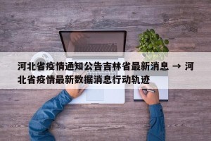 河北省疫情通知公告吉林省最新消息 → 河北省疫情最新数据消息行动轨迹